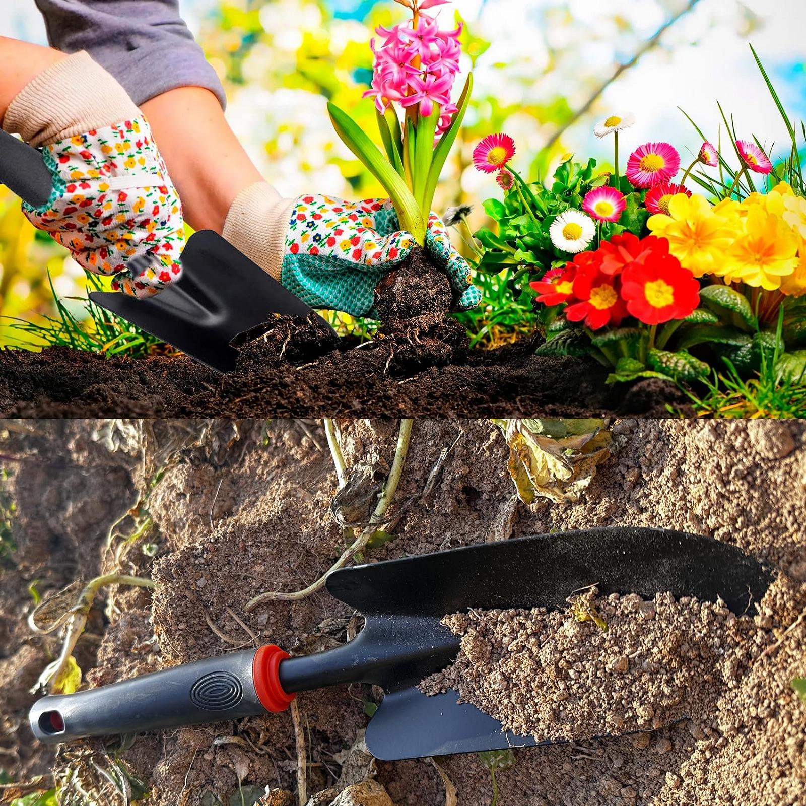 Лопатка Садовая из нержавеющей стали Малая, 33 см x 8,5 см, фото №4