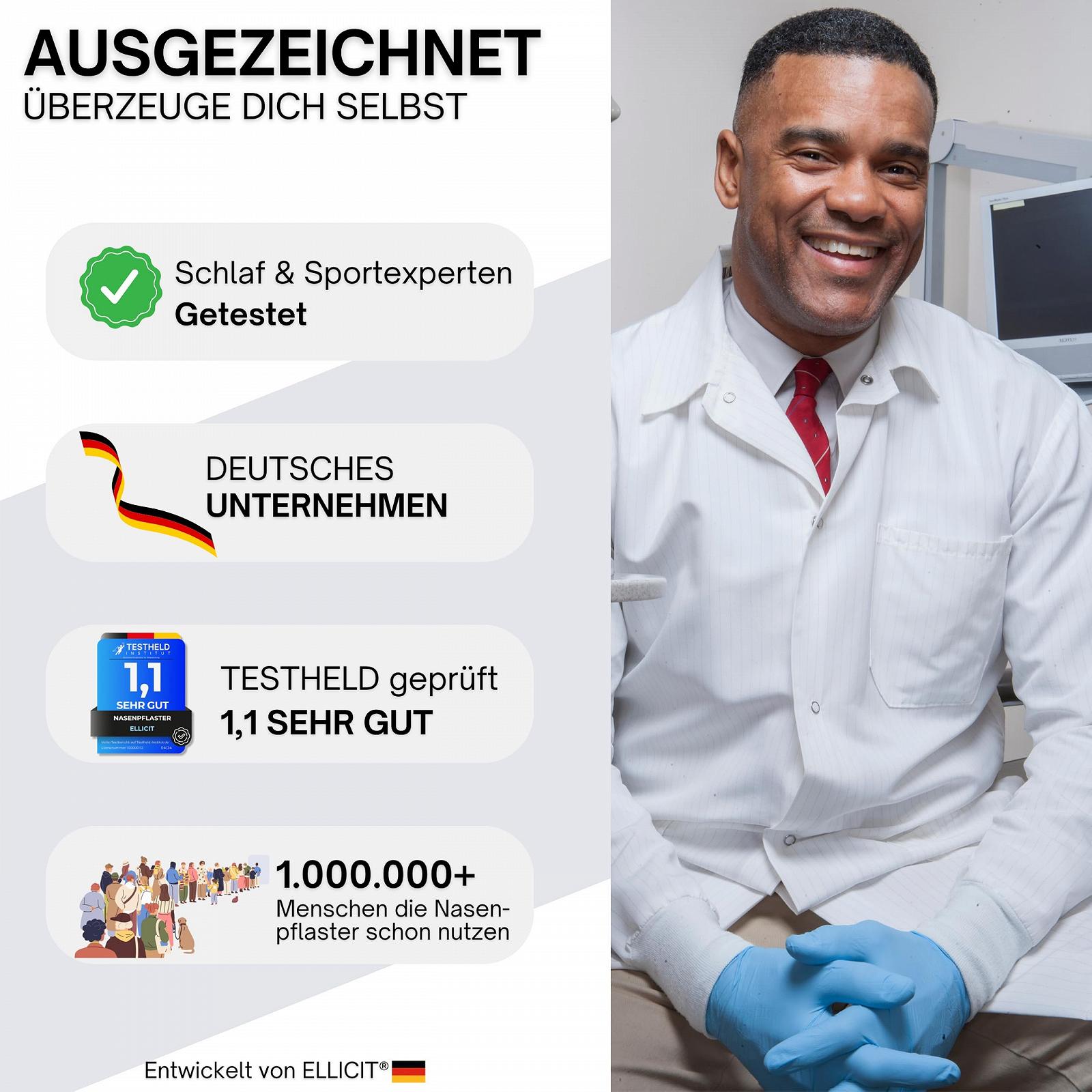 Пластыри на нос El licit Прозрачные, 30 шт, Премиум, Против храпа, Экстра фиксация, фото №6