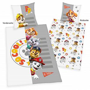 Постільна білизна Herding Paw Patrol, наволочка 80 x 80 см з двостороннім мотивом, підодіяльник 135 x 200 см, на ґудзиках, 100% бавовна synthetic.ua - Фото 1