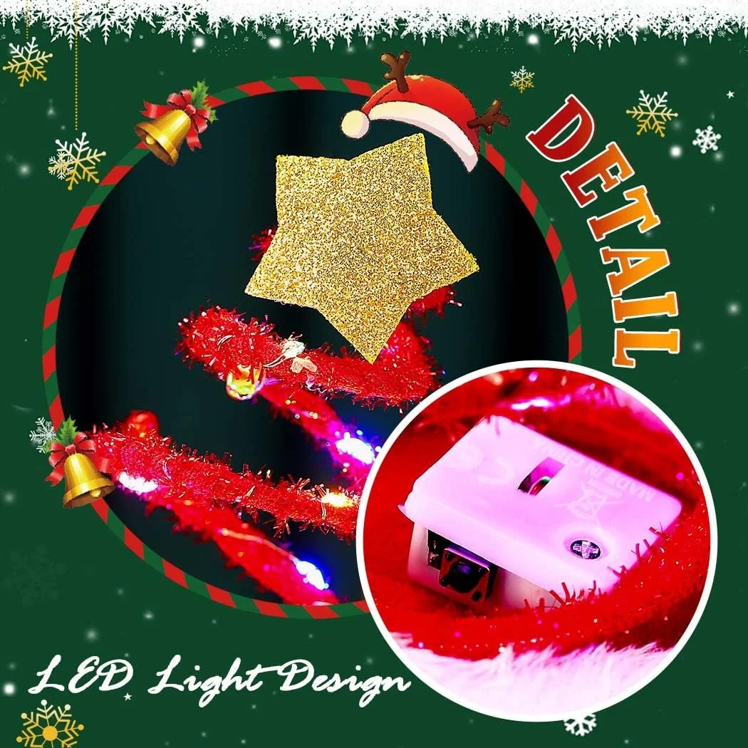 Обруч Різдвяний Світлодіодний, фото №3