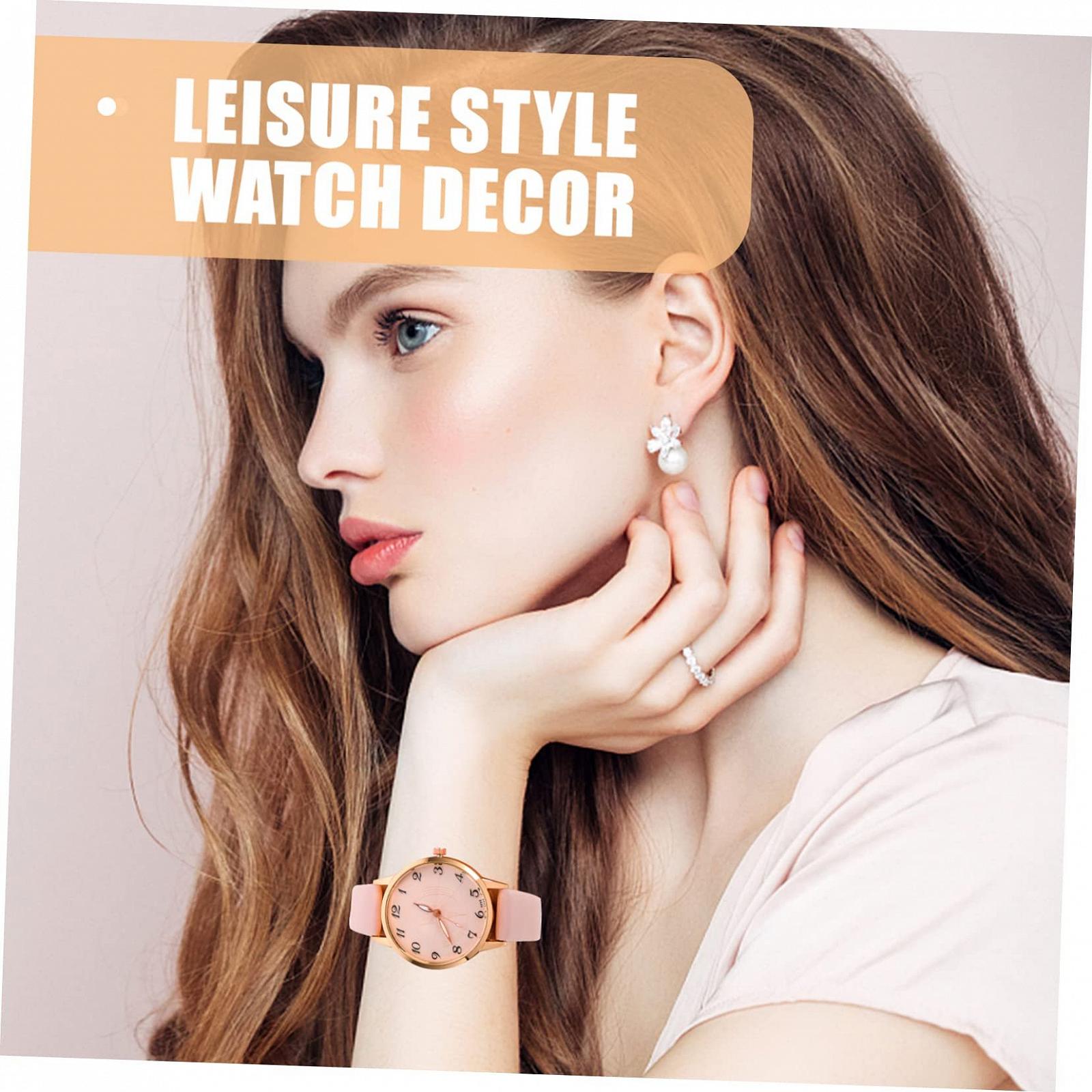 Женские часы LIFKOME с регулируемым ремешком из искусственной кожи, минималистичный дизайн и точный кварцевый механизм, для повседневных событий и особых случаев, фото №3