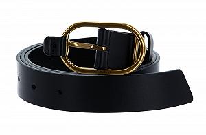 Ремень Tommy Hilfiger TJW Luxe Oval Buckle W90 Черный - Фото 1