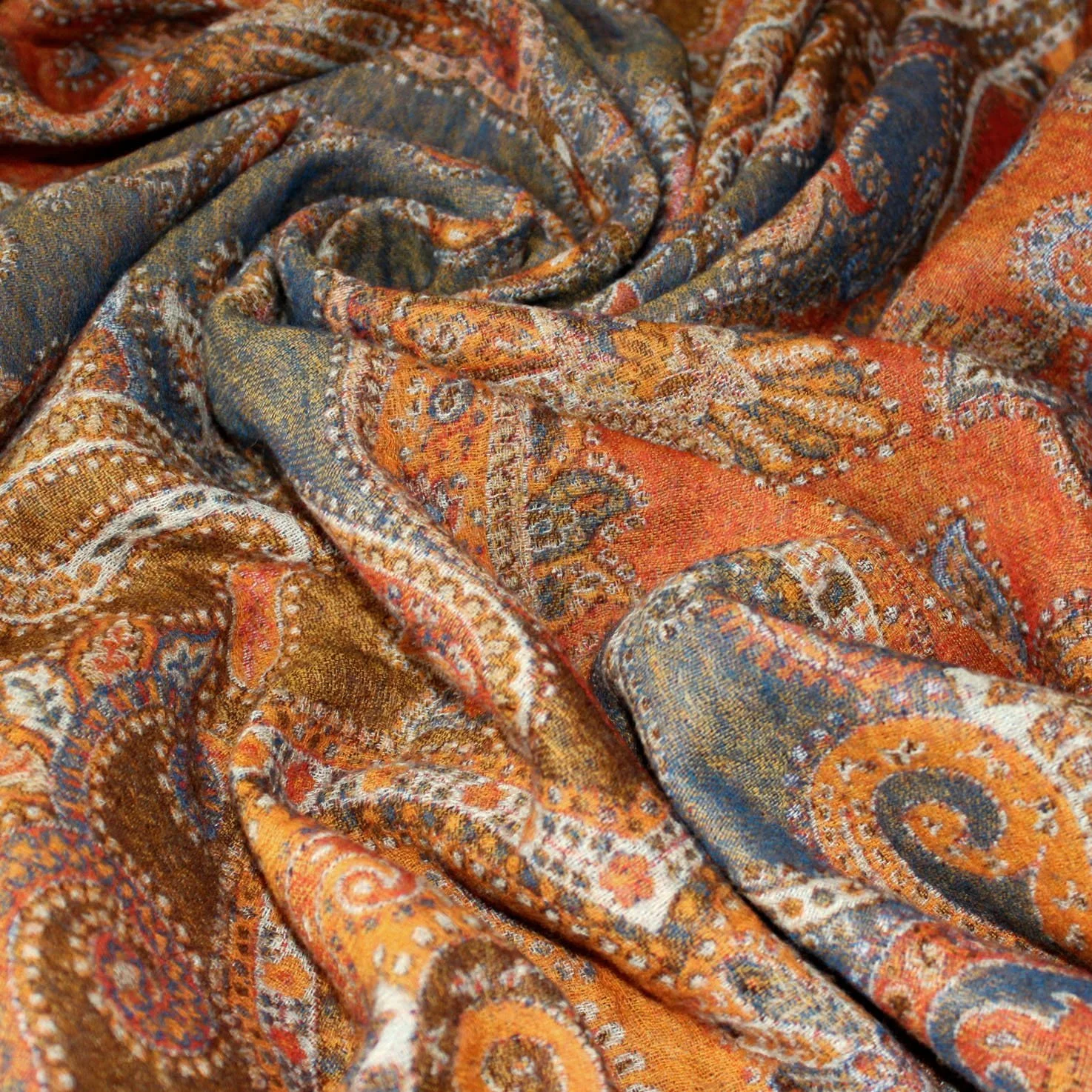 Покривало Lorenzo Cana Вовна Жакардовий Тканий візерунок Пейслі М'яка Покривало 100% Вовна Покривало для дивану, фото №3