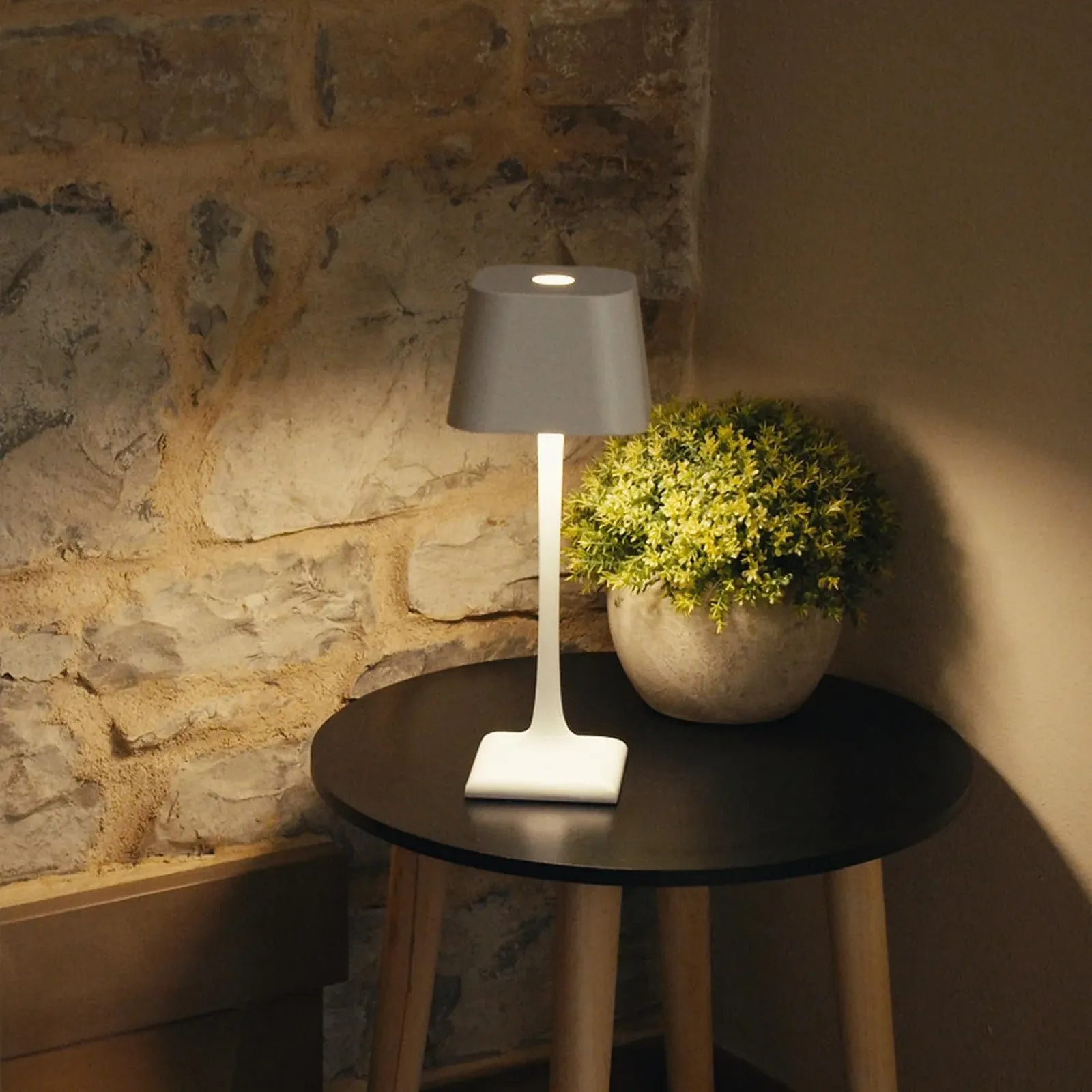 Настільна лампа Ti Glaphyra Wireless LED перезаряджувана IP54 2700K Алюміній, фото №4