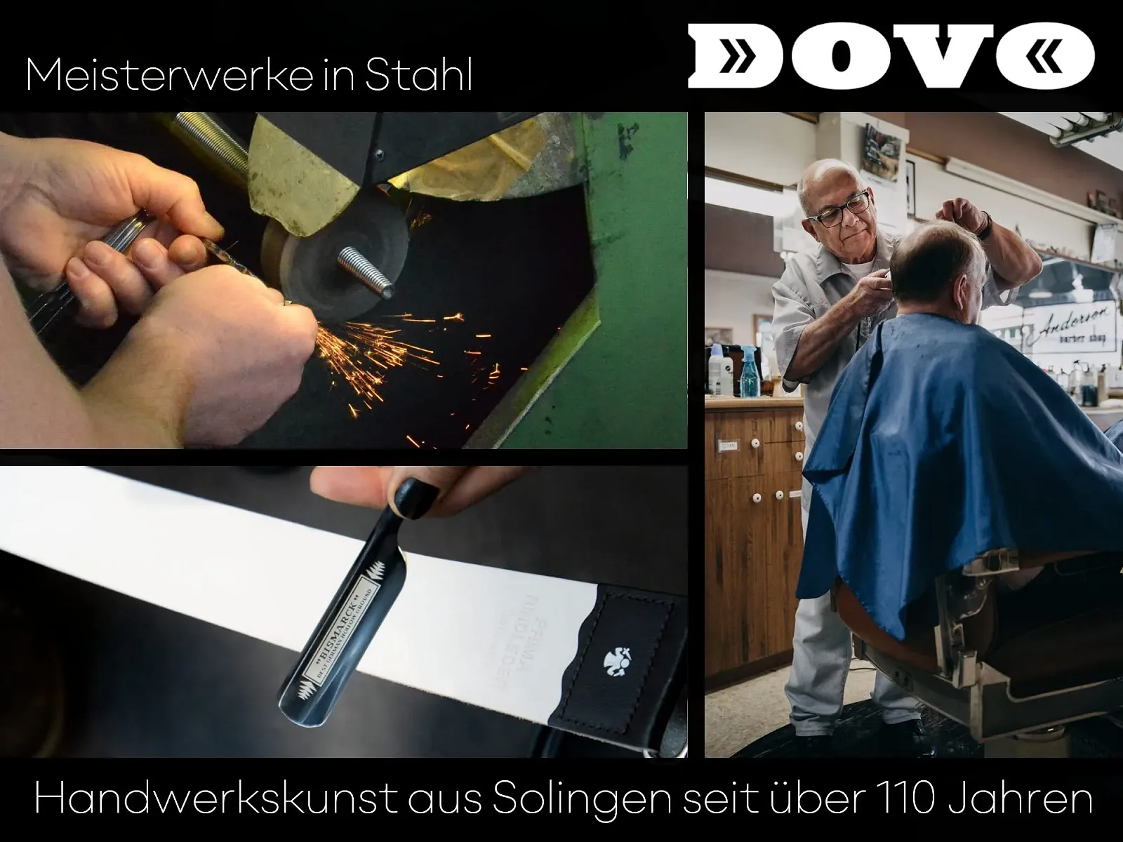 Опасная бритва Dovo Prima Ebony Черная 5/8 дюйма, фото №6