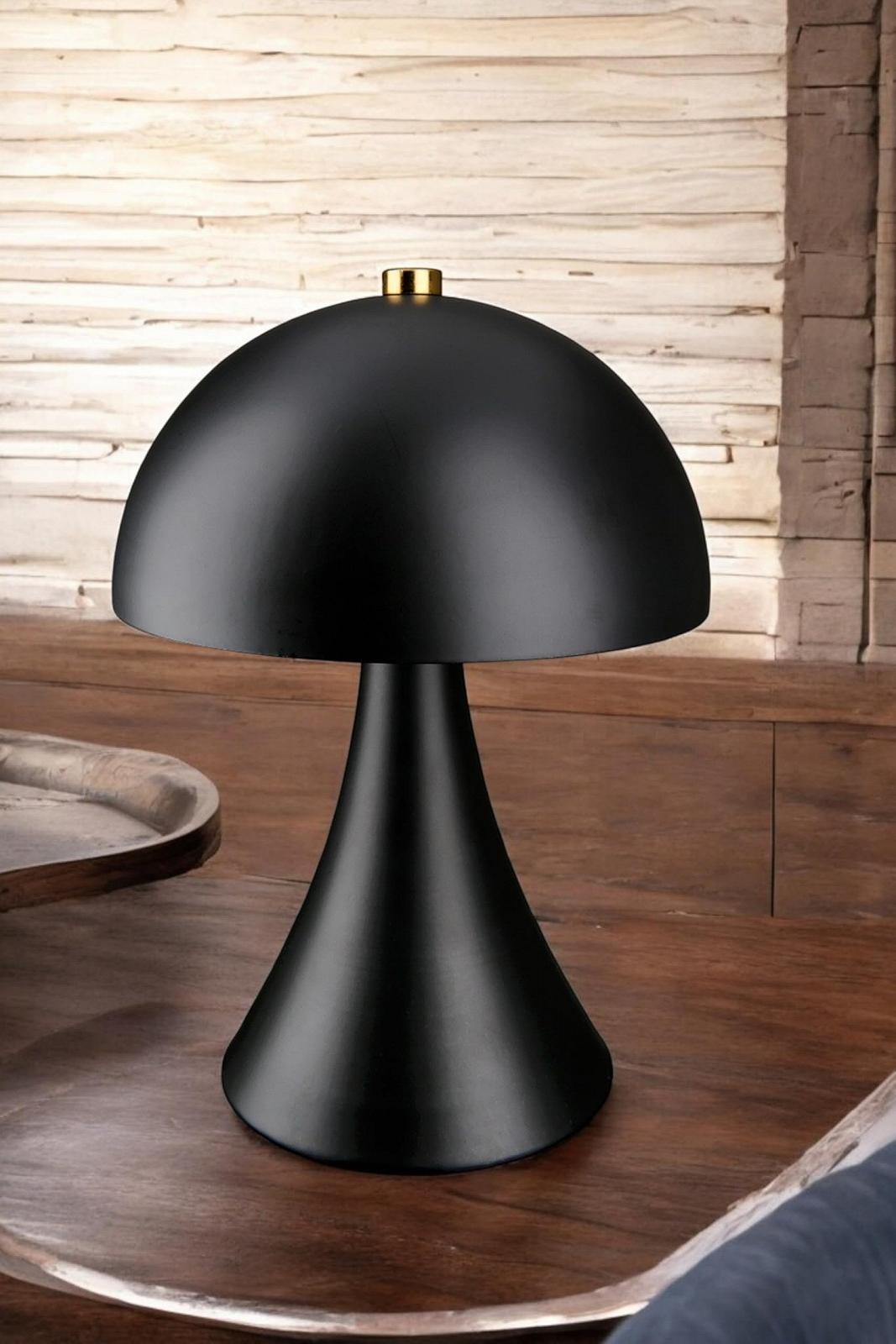 Настільна лампа GILDE LED Декоративна Бездротова Таймер 22 см Чорна, фото №4