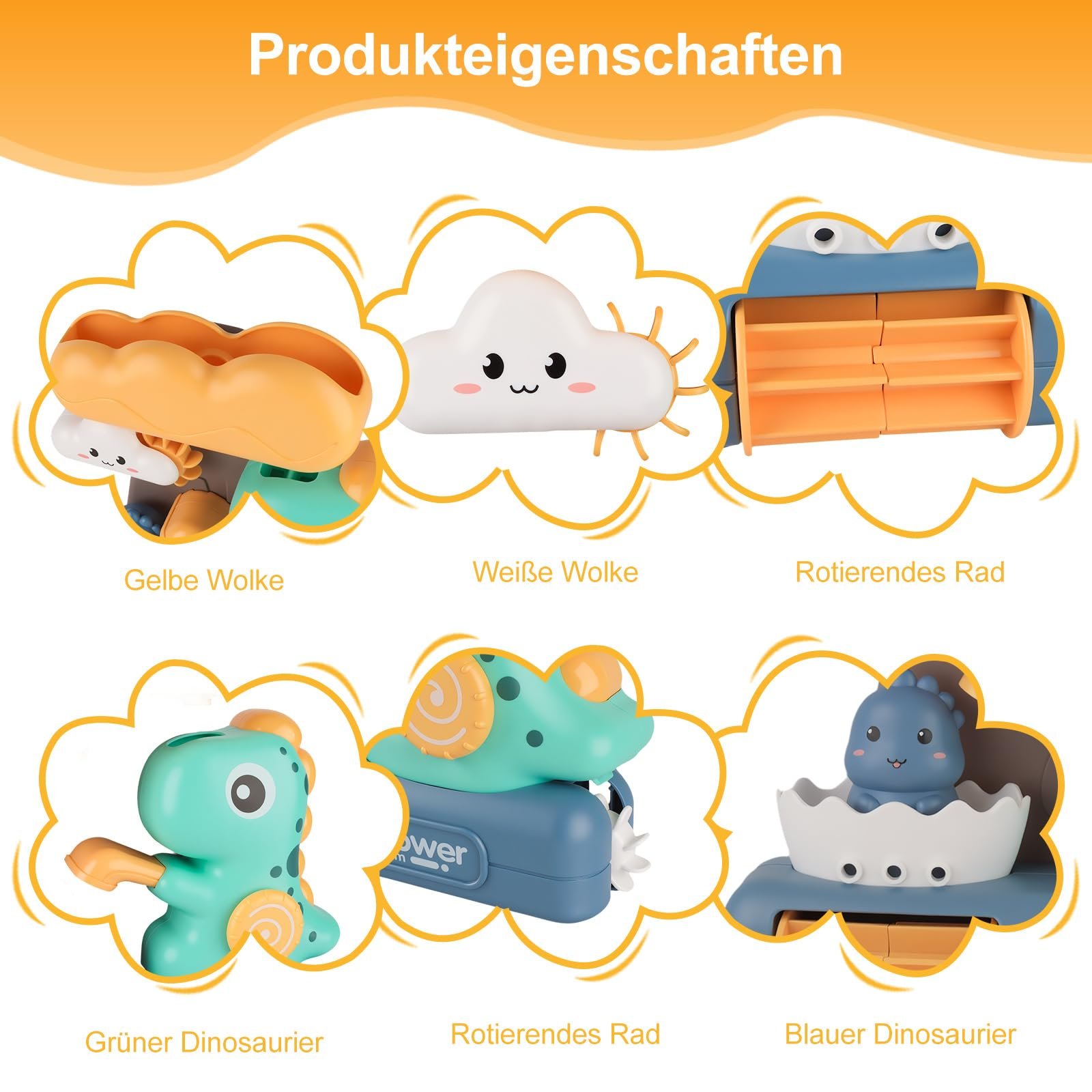 Игрушка для ванны Динозавр, фото №3 Игрушка для ванны Динозавр, фото №3