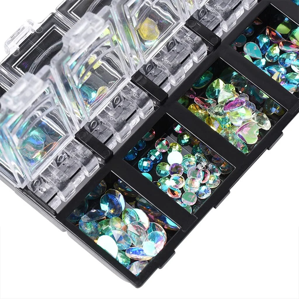 Блестки для украшения ногтей, 12 штук, разные формы, украшения для маникюра, аксессуары для салона, домашнего использования, фото №5