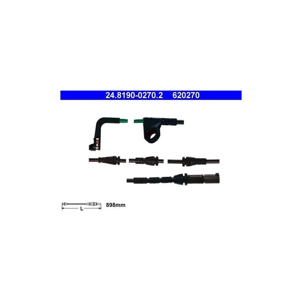 Датчик износа тормозных колодок ATE 24.8190-0270.2 для BMW передний мост слева, фото №1 Датчик износа тормозных колодок ATE 24.8190-0270.2 для BMW передний мост слева, фото №1