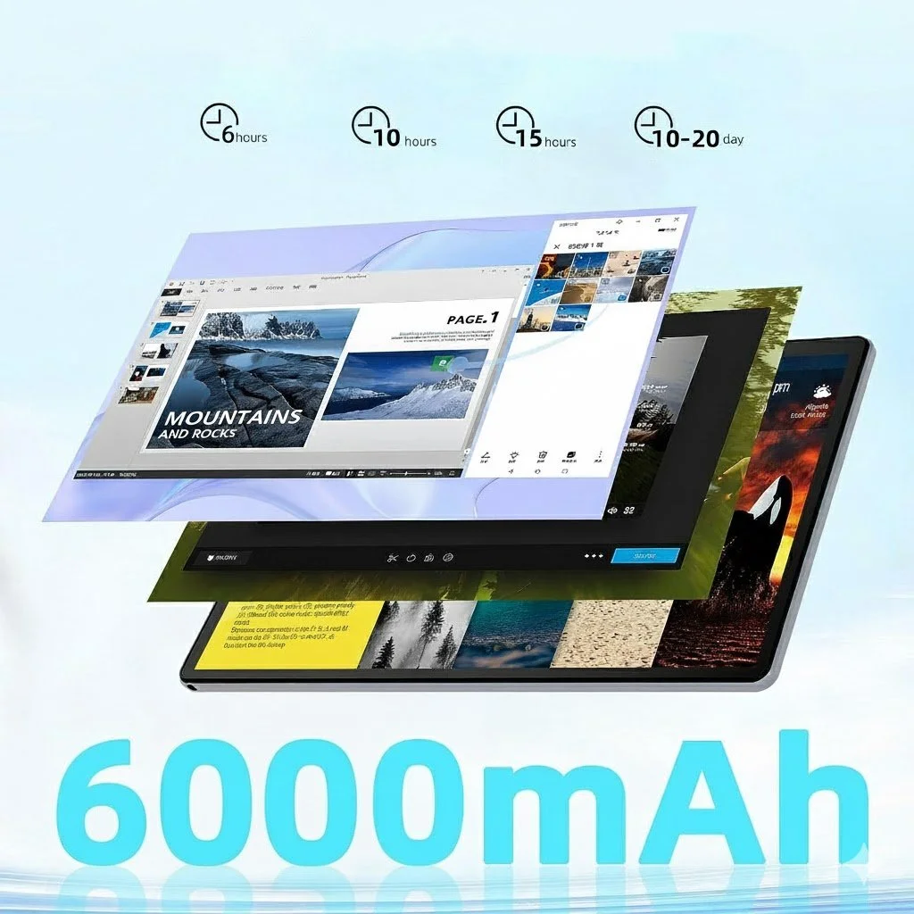 Планшет 10.1" OUZRS M2 10/128Gb Android 13 6000 mAh Чорний, фото №4