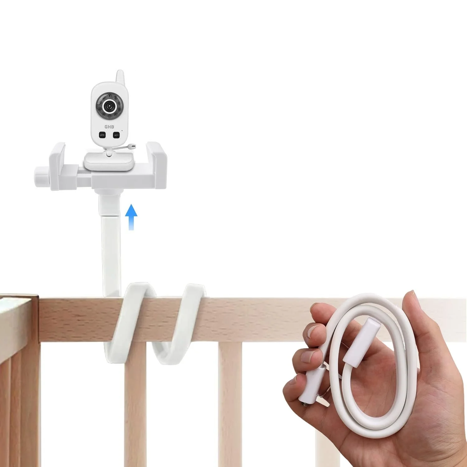 Тримач для відеоняні універсальний затискач для Philips Avent/Momcozy/ieGeek/GHB/Hellobaby 1/4", фото №1