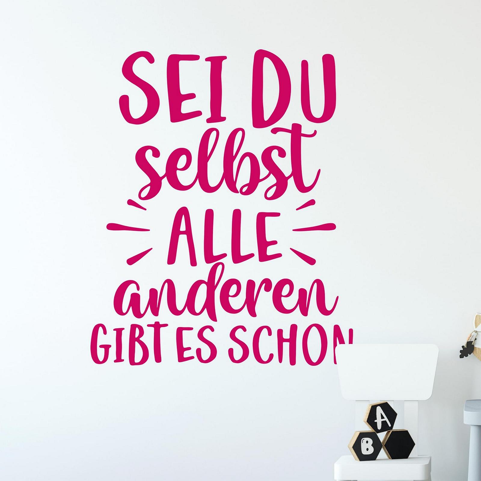 Наклейка на стіну GRAZDesign Sei du selbst 60 x 50 см Light Blue, фото №1