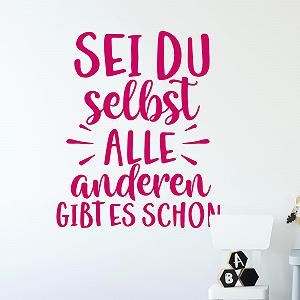 Наклейка на стіну GRAZDesign Sei du selbst 60 x 50 см Light Blue - Фото 1