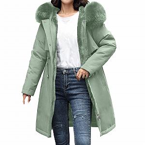 Жіноча зимова куртка FNKDOR Довга тепла - Фото 1