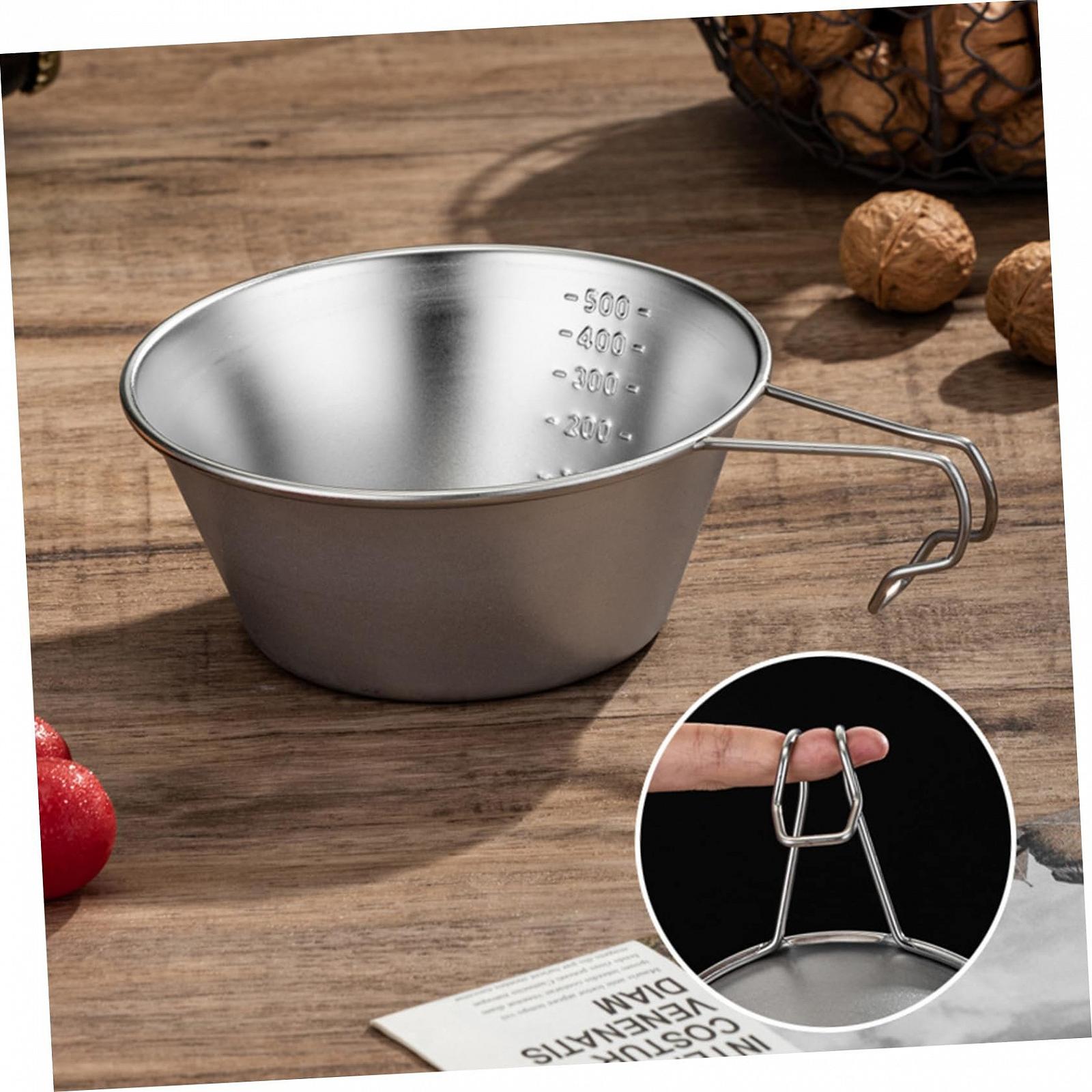 Миска Amosfun для кемпинга, 3 шт., из нержавеющей стали, фото №3