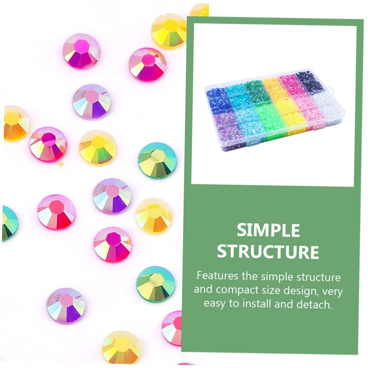 Стрази желеподібні Beavorty Каміння для дизайну нігтів, фото №5