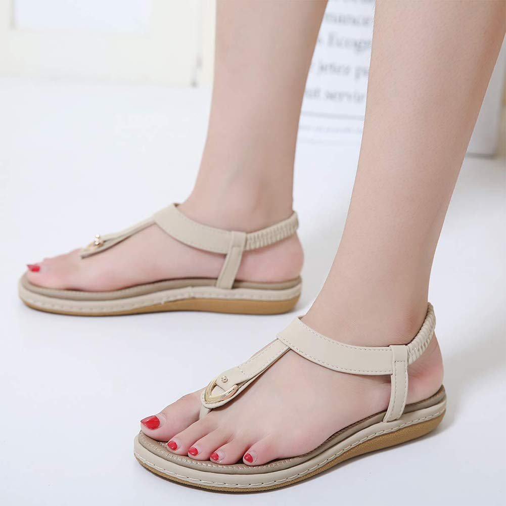 Женские летние босоножки-вьетнамки в стиле бохо, открытый носок, плоские Т-образные., фото №3 Женские летние босоножки-вьетнамки в стиле бохо, открытый носок, плоские Т-образные., фото №3