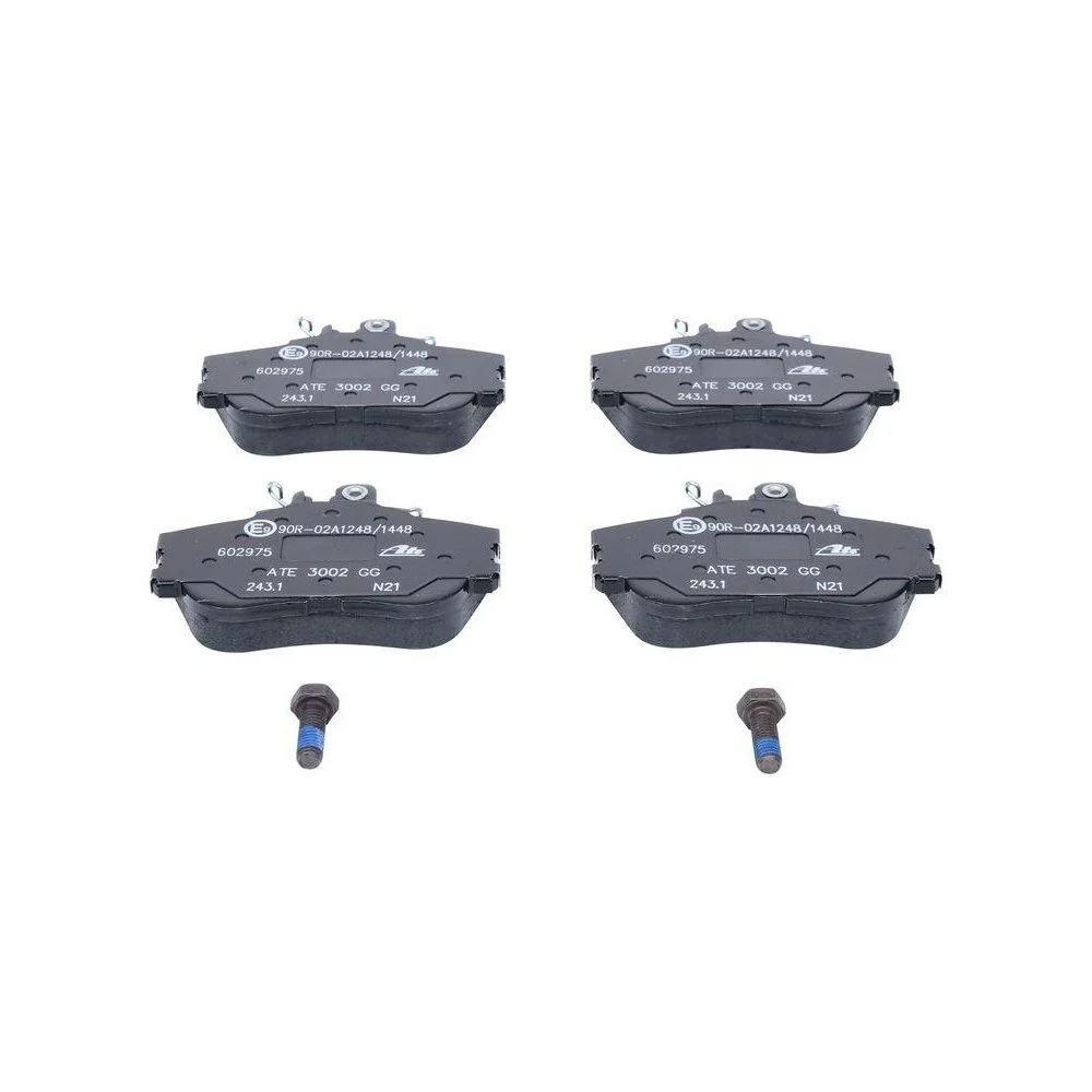 Комплект тормозных колодок, дисковый тормоз ATE 13.0460-2975.2 для MERCEDES-BENZ, передний мост, фото №1 Комплект тормозных колодок, дисковый тормоз ATE 13.0460-2975.2 для MERCEDES-BENZ, передний мост, фото №1