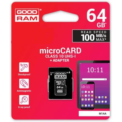Карта памяти Goodram 64GB microSDXC Class 10 M1AA-0640R12, фото №5