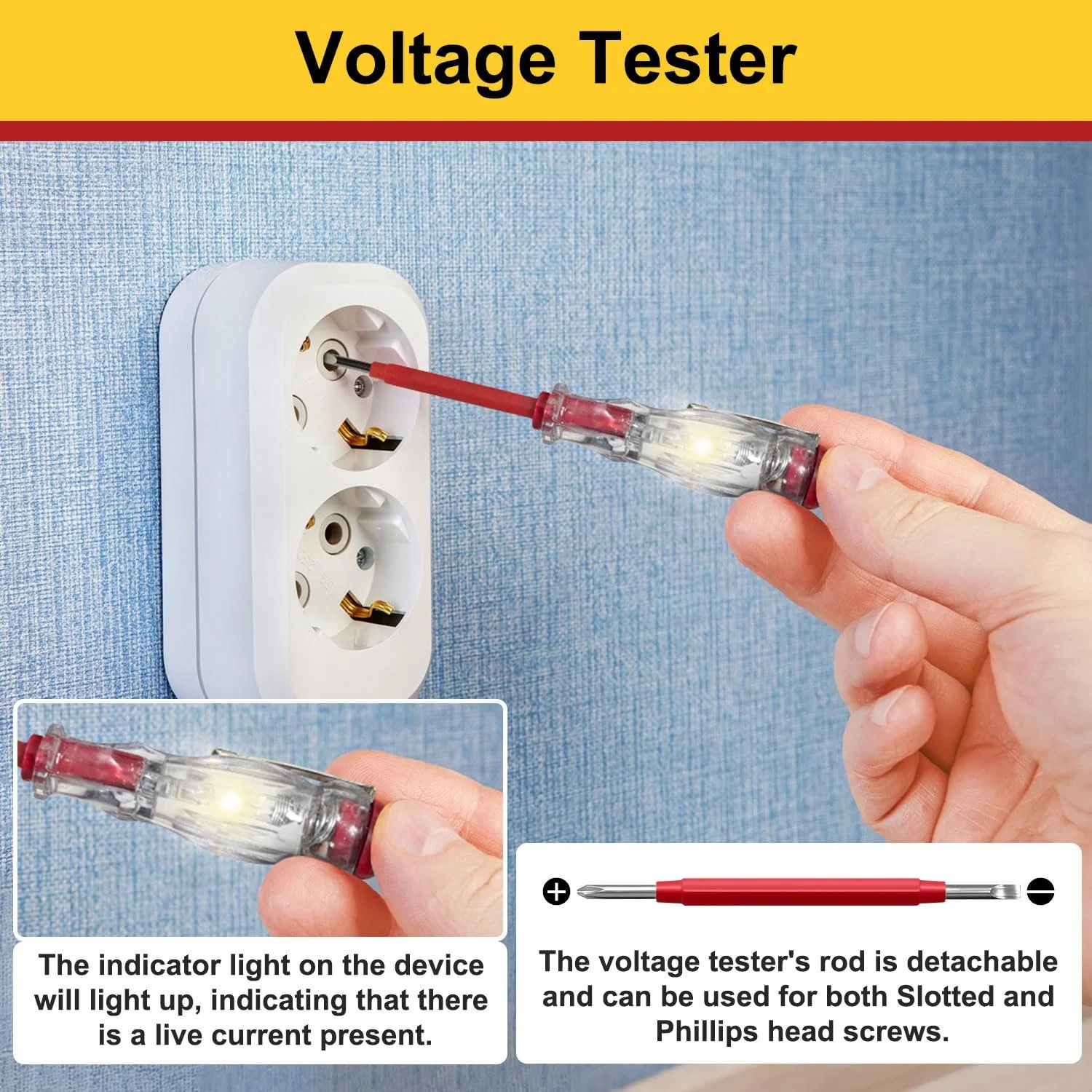 Набір діелектричних магнітних викруток 9 предметів до 1000 В Chrome Vanadium, фото №6