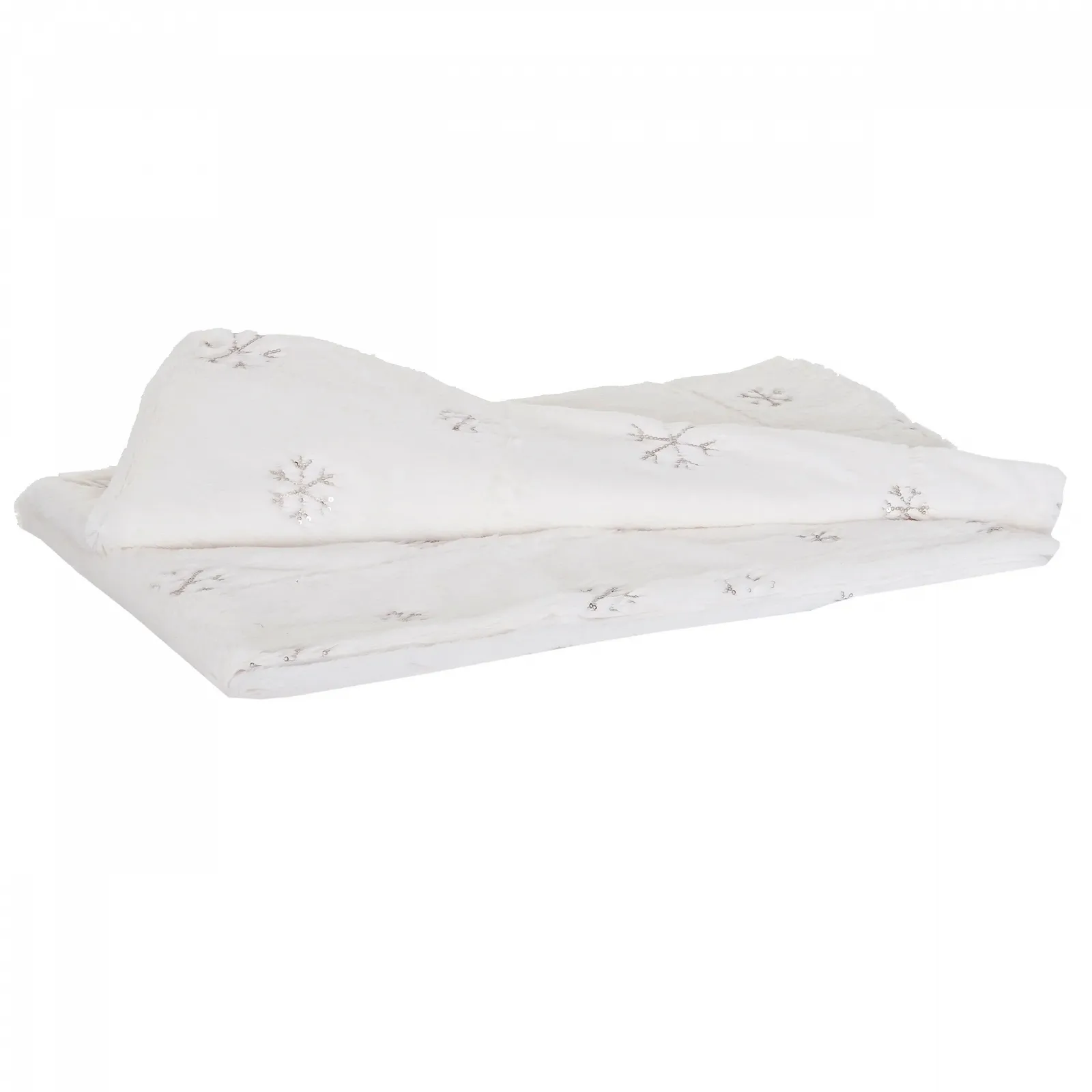 Одеяло Mendler Пушистое Белое с Блестками 150 x 120 см, фото №4