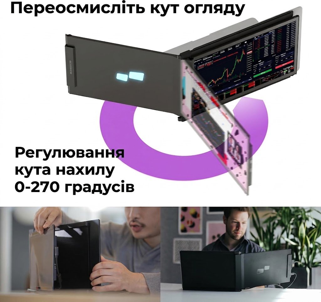 Монітор портативний 13.3" Mobile Pixels Duex Plus DS Full HD LCD 60 Гц, фото №5 Монітор портативний 13.3" Mobile Pixels Duex Plus DS Full HD LCD 60 Гц, фото №5
