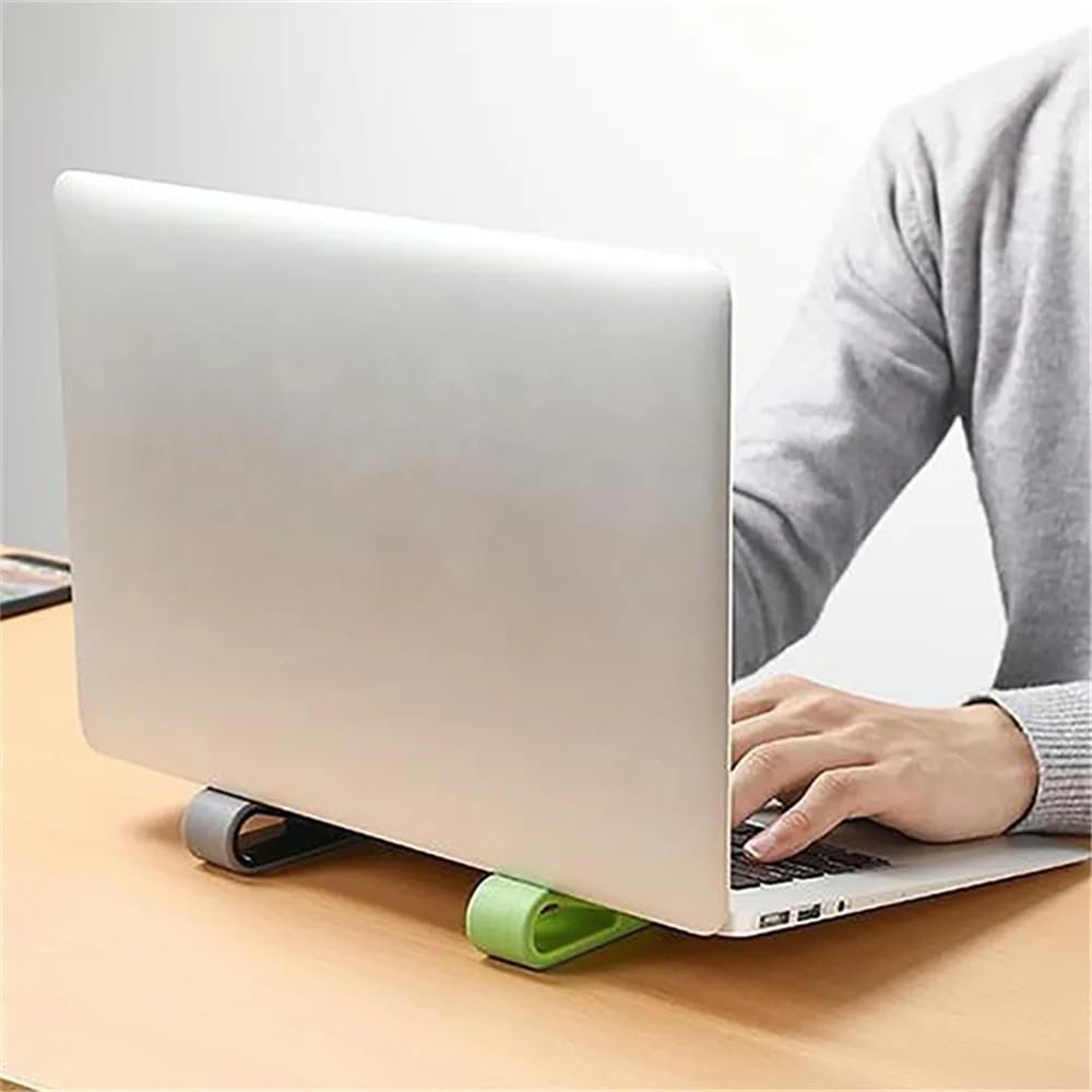 Подставка для мини-ноутбука Эргономичная Портативная Пластиковая Нескользящая Зеленая, фото №7 Подставка для мини-ноутбука Эргономичная Портативная Пластиковая Нескользящая Зеленая, фото №7