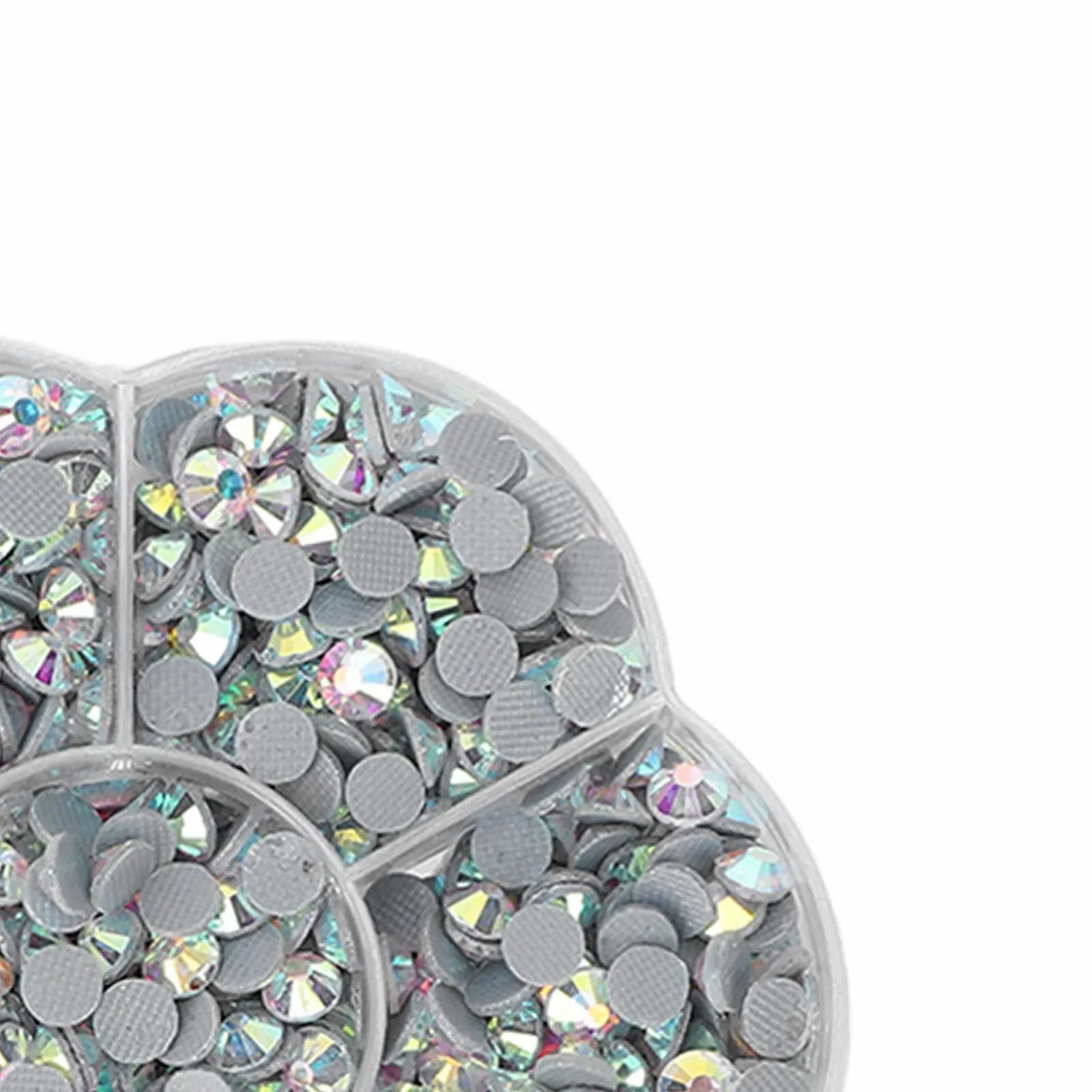 Стрази Скляні Блискучі Прозорі для чохлів телефонів для сумок (JM201 білий AB), фото №9