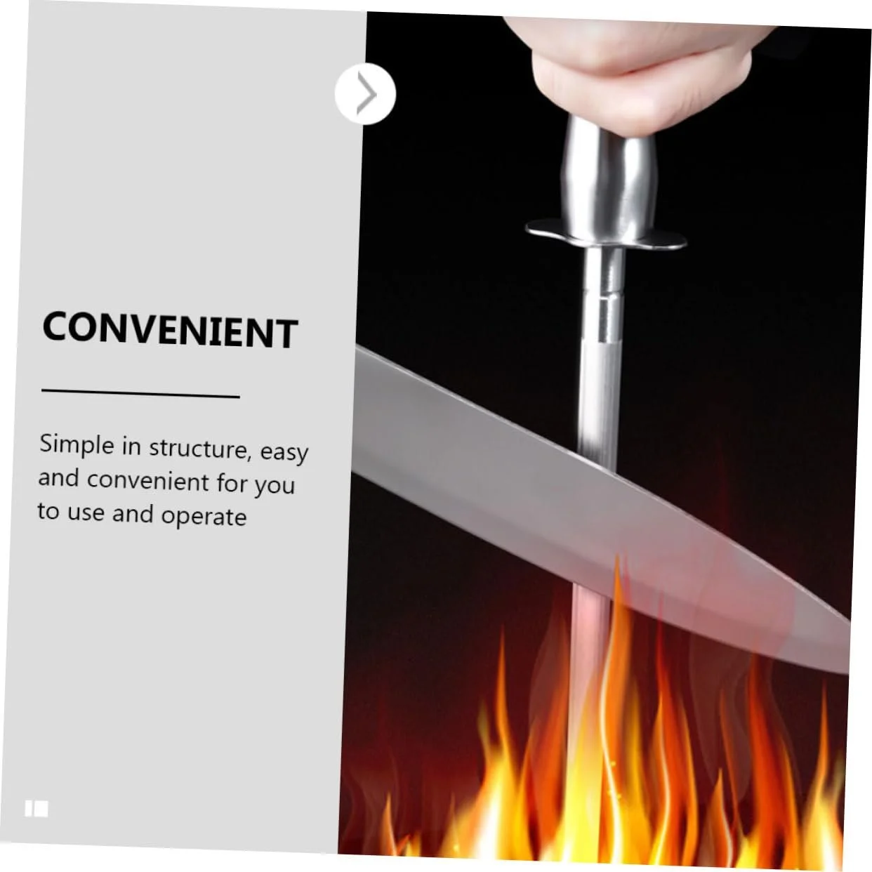 Мусат Cabilock сталевий з обробкою з вольфрамової сталі професійний, фото №3