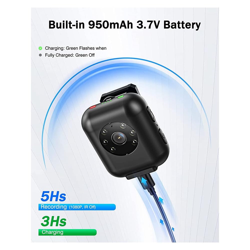 Екшн-камера Komdndht 1PC Body Worn 950mAh 5H Video Mini Sports, фото №5