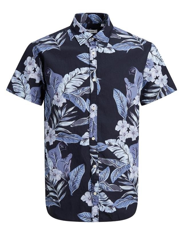 Рубашка Jack&Jones JJCHRIS SS PLAIN 12182710 Черный S, фото №5
