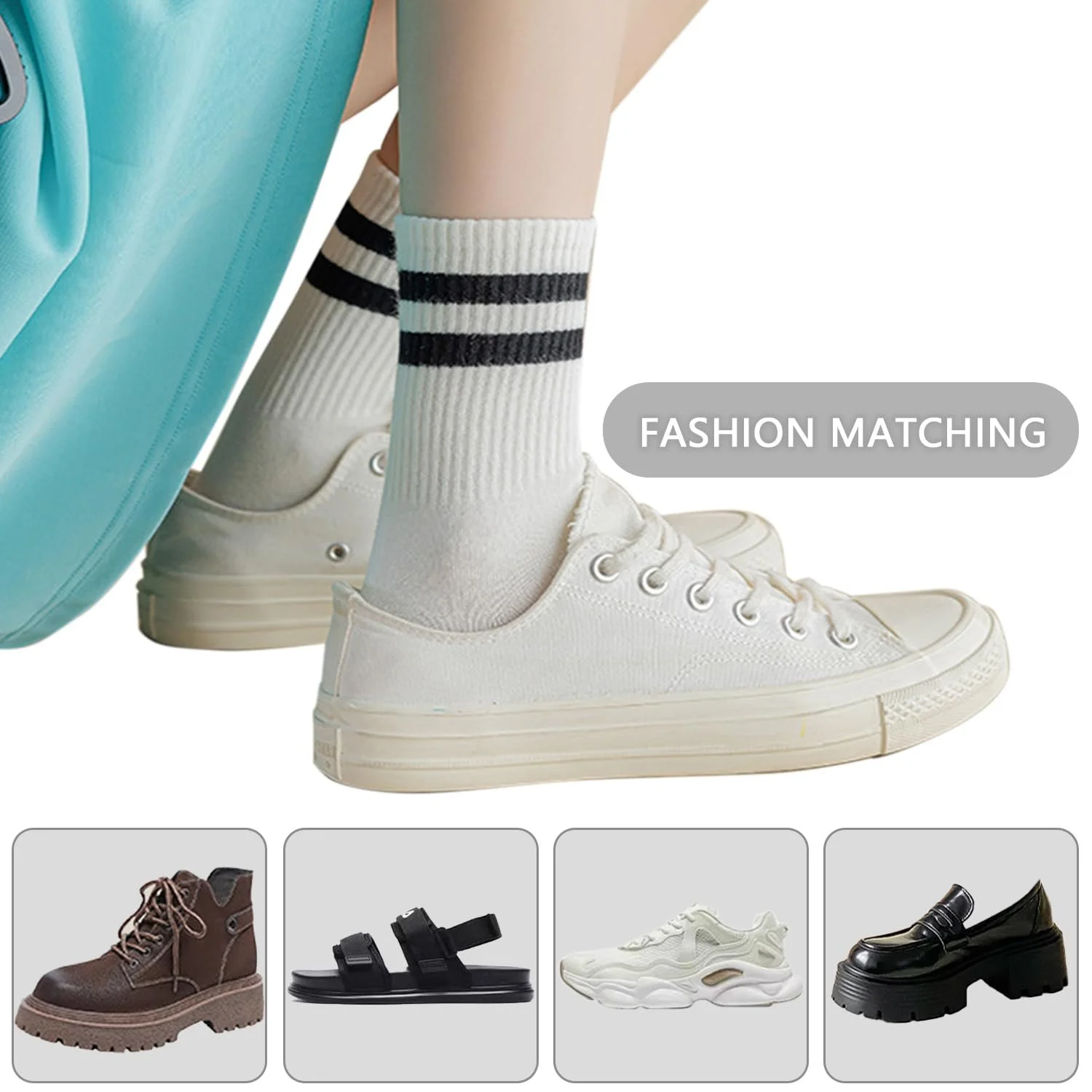 Жіночі спортивні шкарпетки Бавовняні 6 пар, фото №5