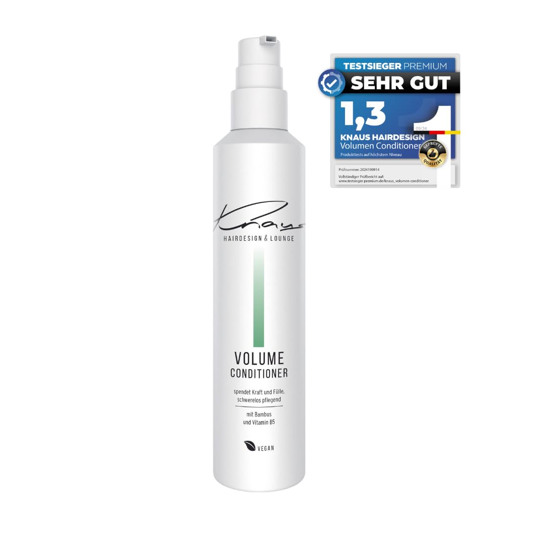 Кондиционер Knaus Extra Volume для тонких волос с бамбуком, витамином B5 и кератином 200 мл Веган, фото №1