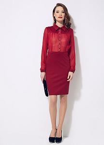 Платье Enna Levoni 46 Красный (ND-2149-Red) synthetic.ua - Фото 1