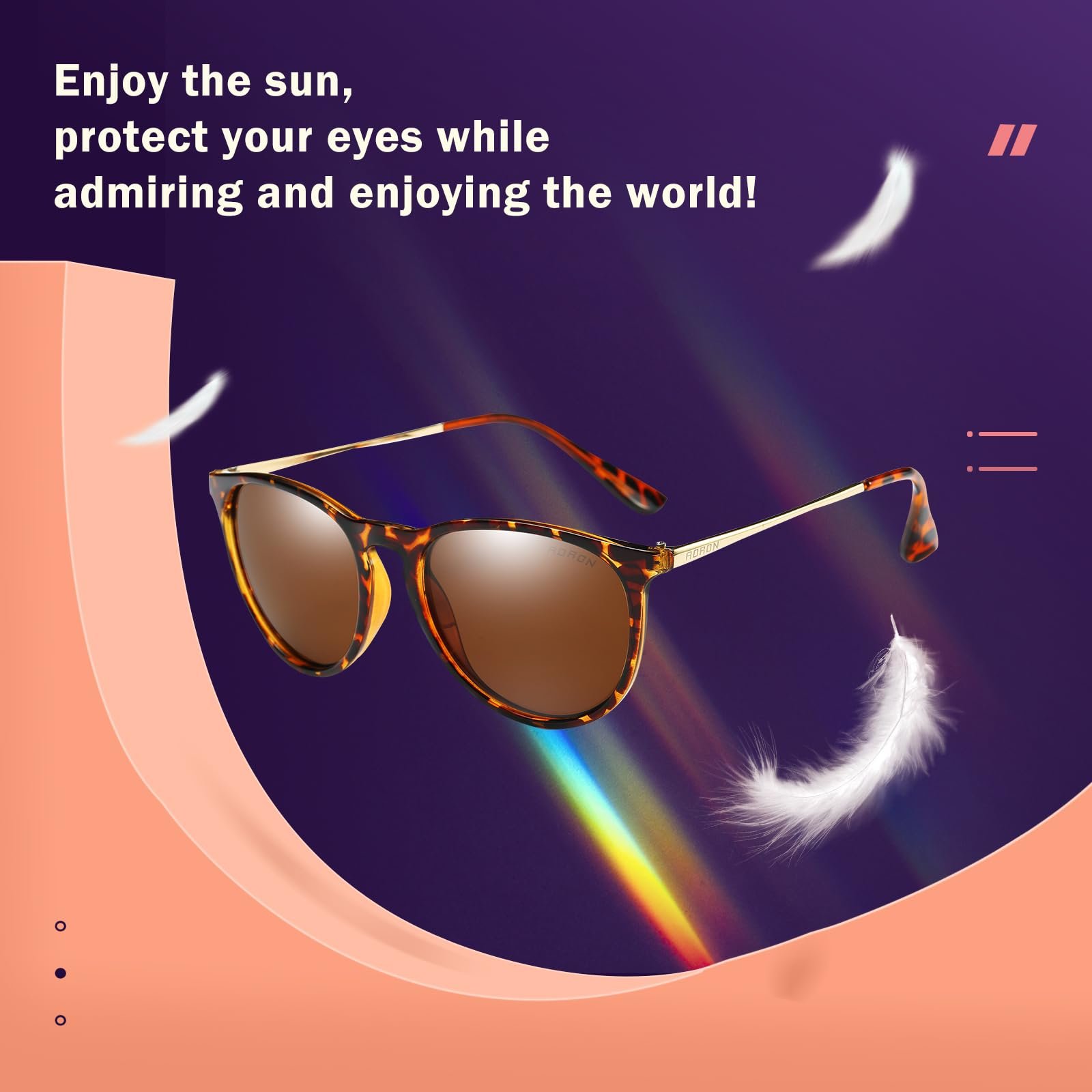 Поляризованные солнцезащитные очки Perkanion, круглые, женские, защита UV400, кошачий глаз, ретро, ​​винтажные, фото №4