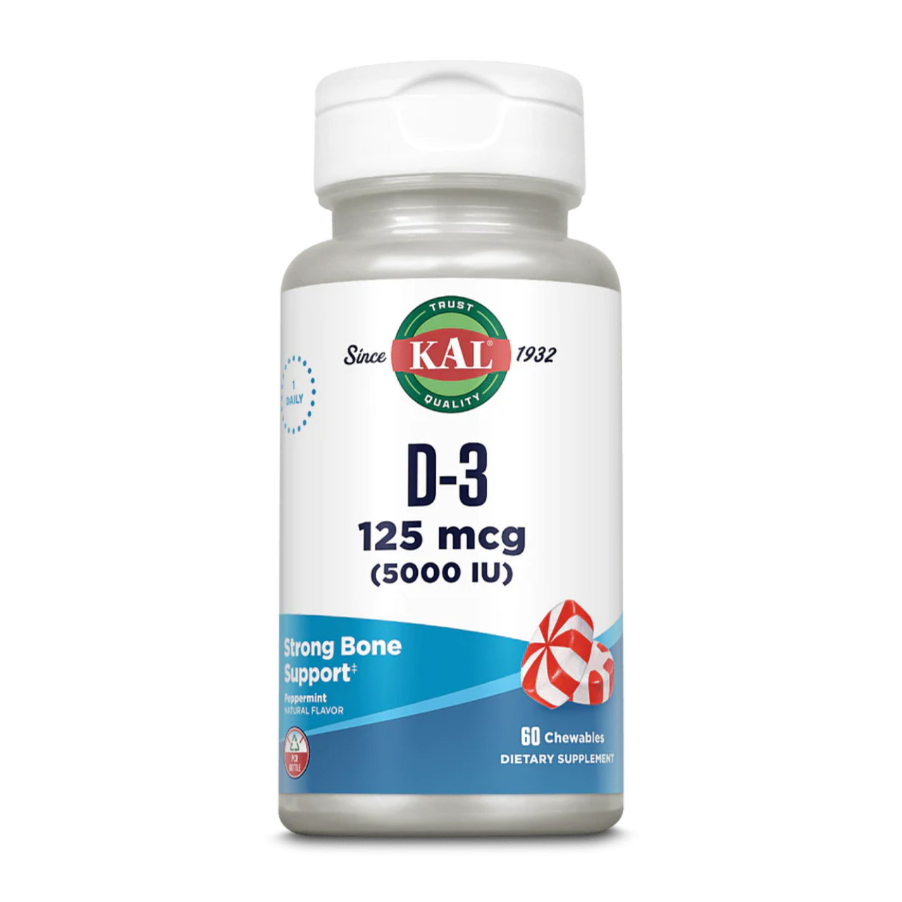 D-3 5000 IU 125mcg 60 chewables, фото №1