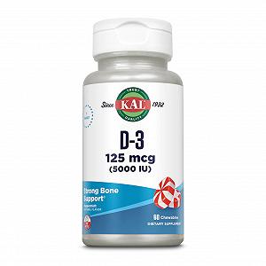 D-3 5000 IU 125mcg 60 chewables