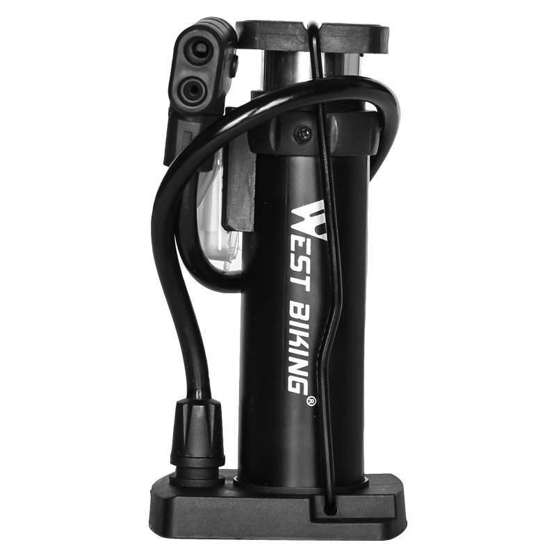 Насос велосипедный ручной West Biking 0711055B 17 х 8.5 см Черный (8017-28123), фото №3