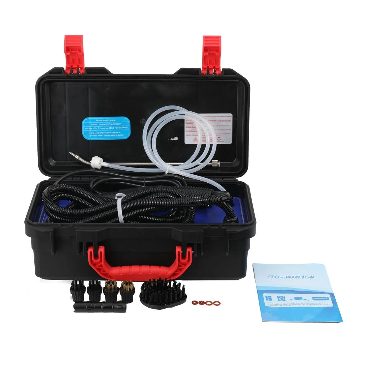 Пароочисник 3000 Вт 220 В 2-3.5 бар 100-120°C 43 x 24 x 18.5 см, фото №8