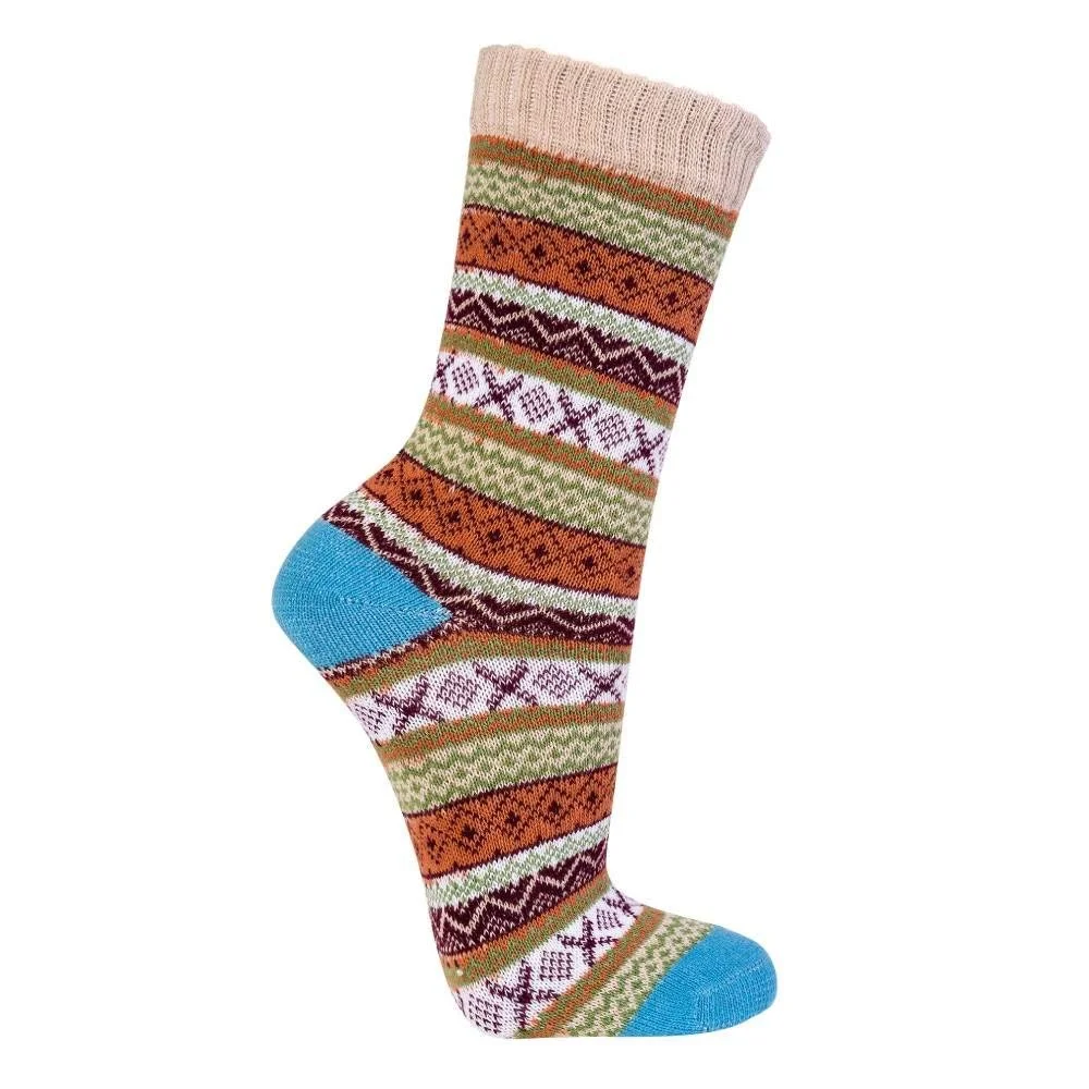 Носки Nordic, 3 пары норвежских вязаных носков для женщин, яркие разноцветные хлопковые носки как теплые уютные носки и летние носки для женщин, удобные теплые носки для высокого комфорта, 90% хлопка, фото №3 Носки Nordic, 3 пары норвежских вязаных носков для женщин, яркие разноцветные хлопковые носки как теплые уютные носки и летние носки для женщин, удобные теплые носки для высокого комфорта, 90% хлопка, фото №3