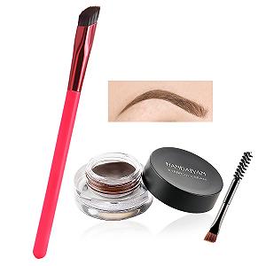 Щітка для брів Multifunctional Eyebrow Brush Багатофункціональна з кремом для брів Світло-коричневий - Фото 1