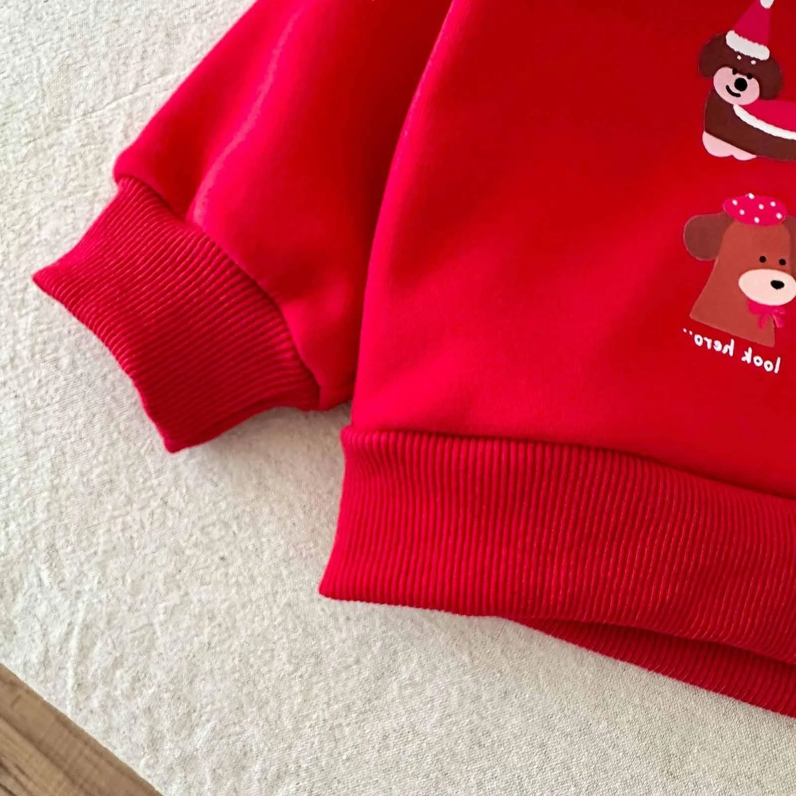 Світшот для дівчаток з принтом, з довгими рукавами, круглий виріз, м’який, повсякденний, фото №7