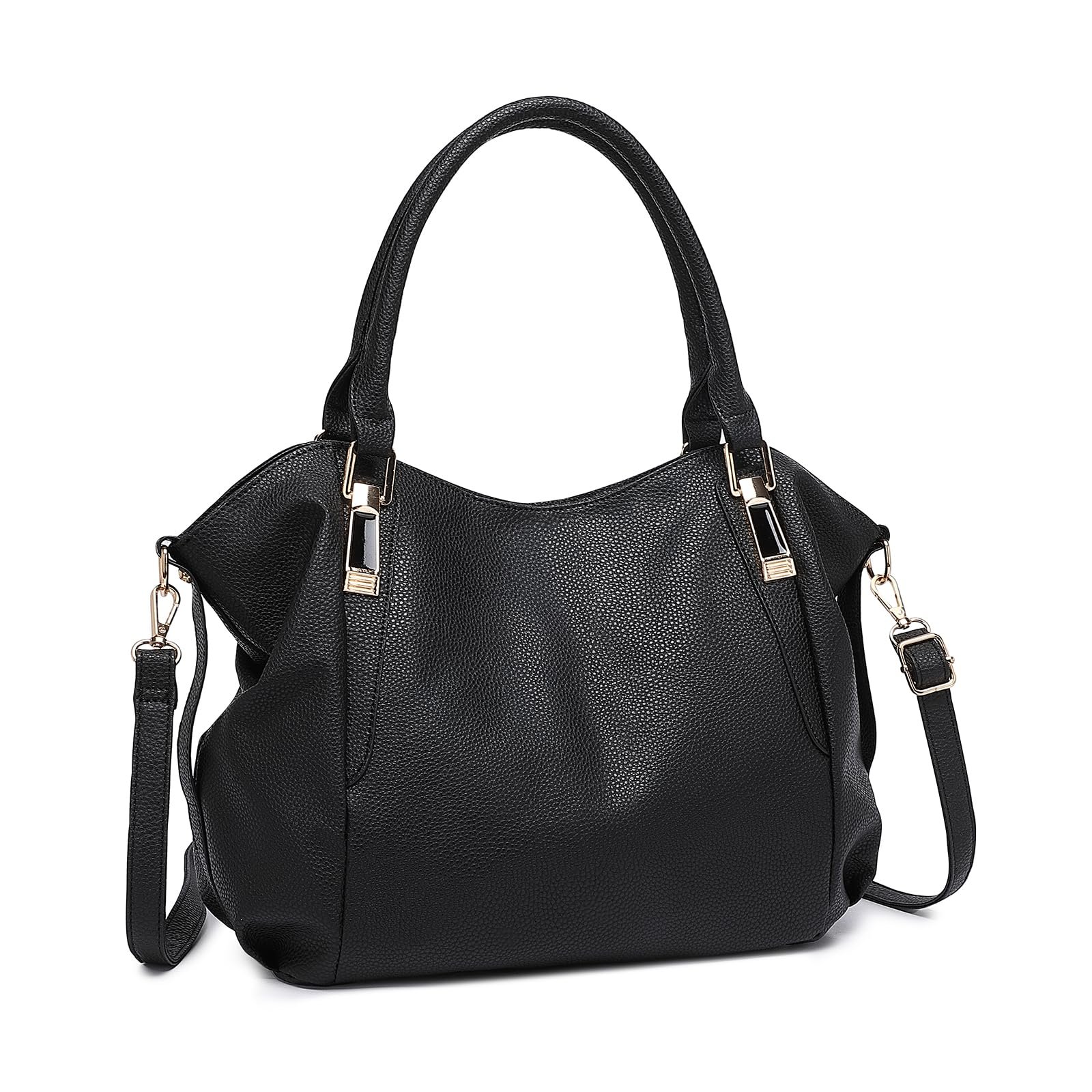 Сумка женская с ручками Miss Lulu большая Shopper Tote Bag из мягкой искусственной кожи среднего размера, фото №1