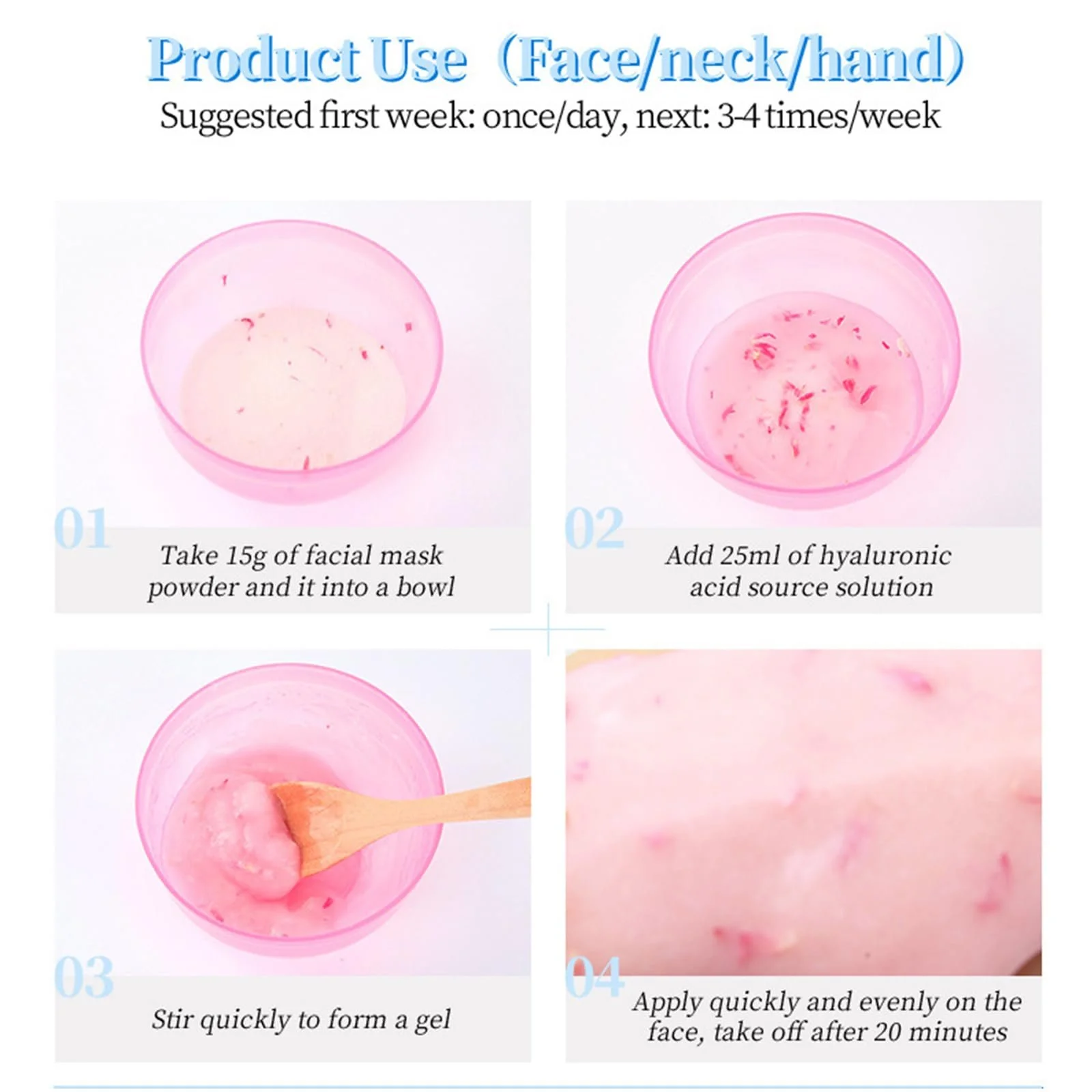 Маска-желе порошок для обличчя з аксесуарами для спа-моделювання, фото №6 Маска-желе порошок для обличчя з аксесуарами для спа-моделювання, фото №6