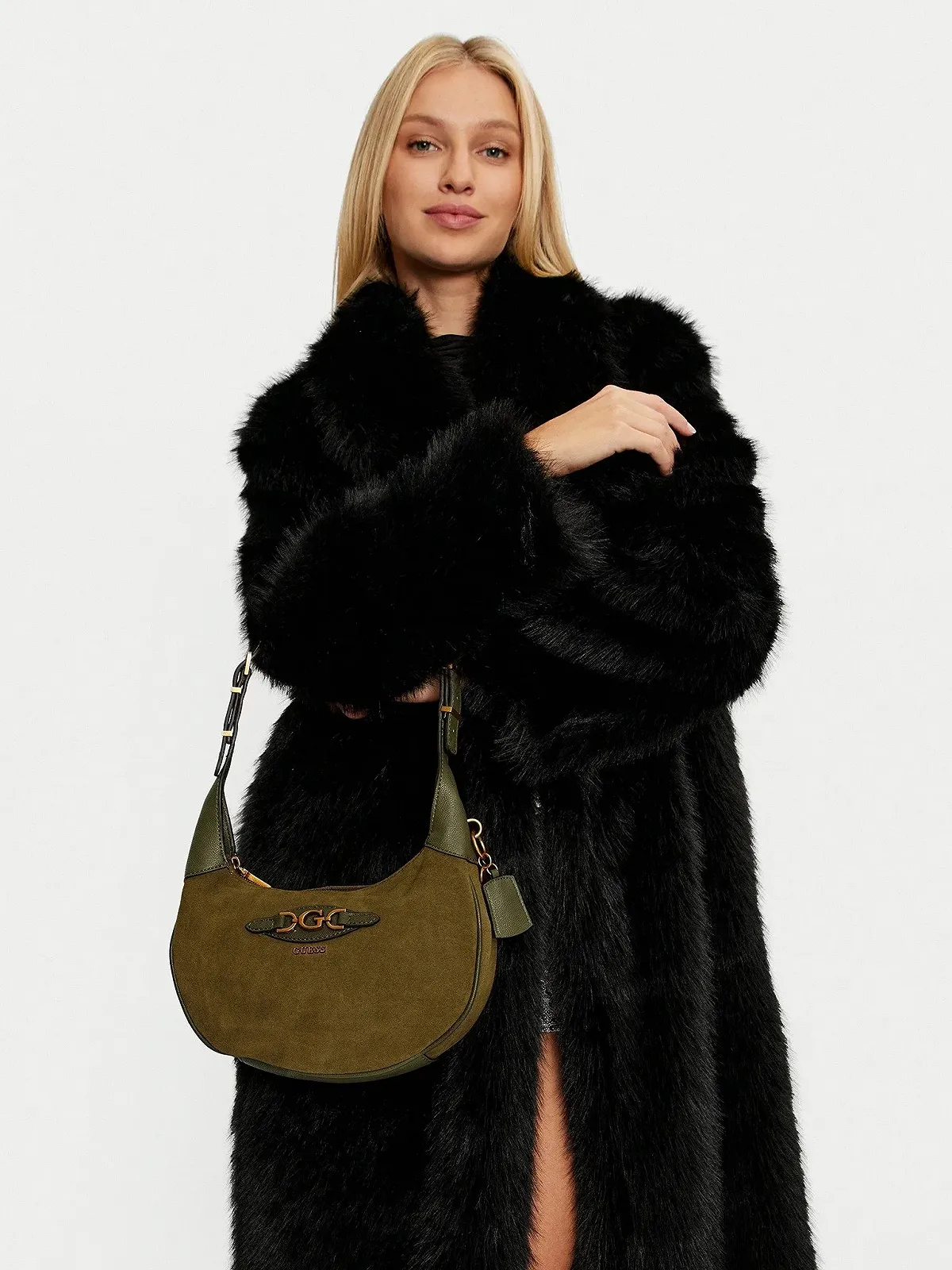 Жіноча сумка GUESS Mala Mini Hobo Олівковий, фото №5