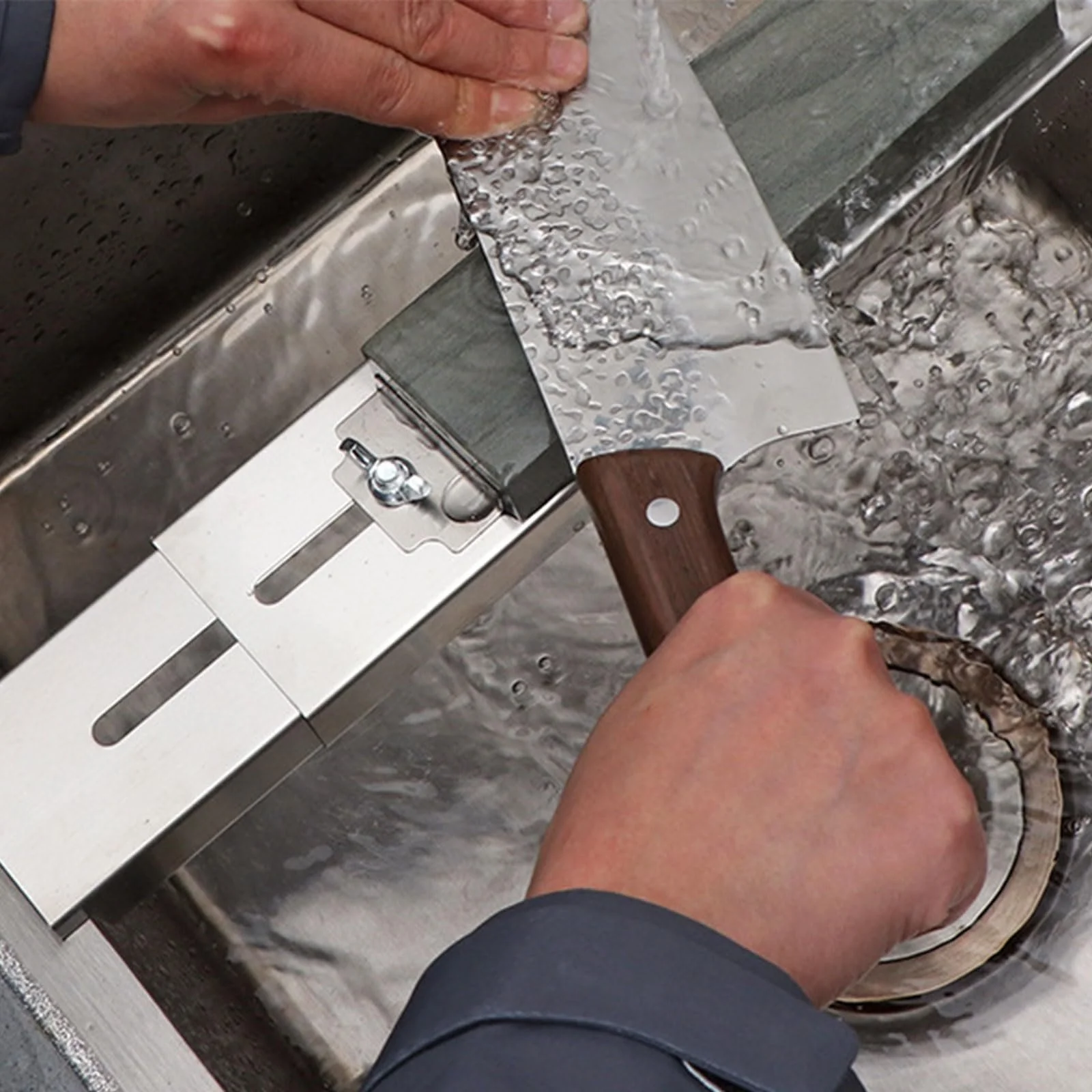 Тримач для точильного каменю на мийку Whetstone Holder з баранцевою гайкою, фото №5