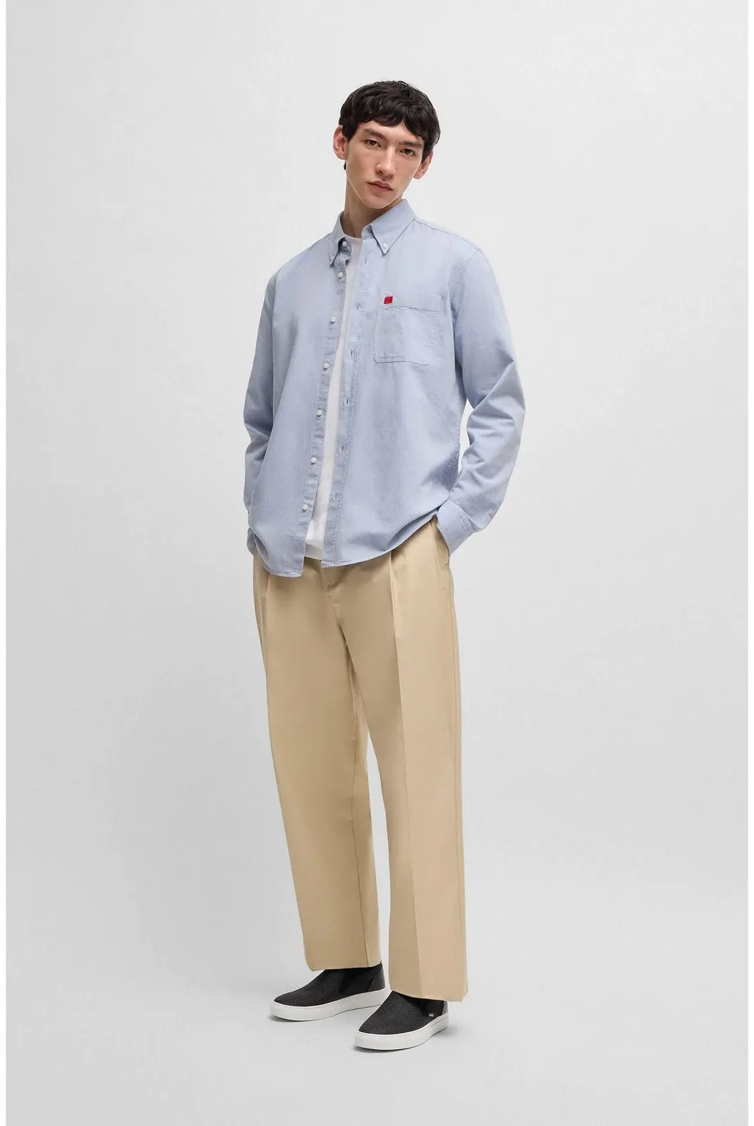 Лофери HUGO Morrie Slon з логотипом, фото №3