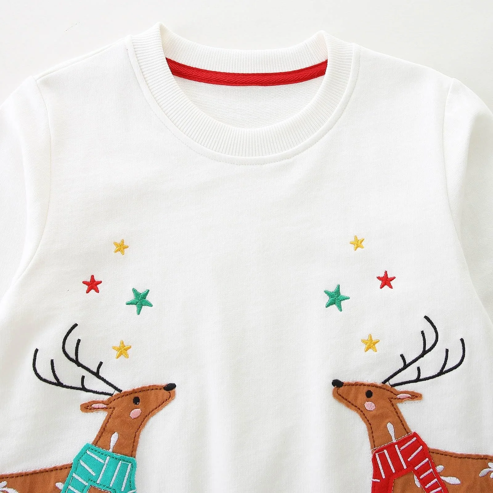 Світшот Зимовий, святковий з вишивкою оленя, фото №5