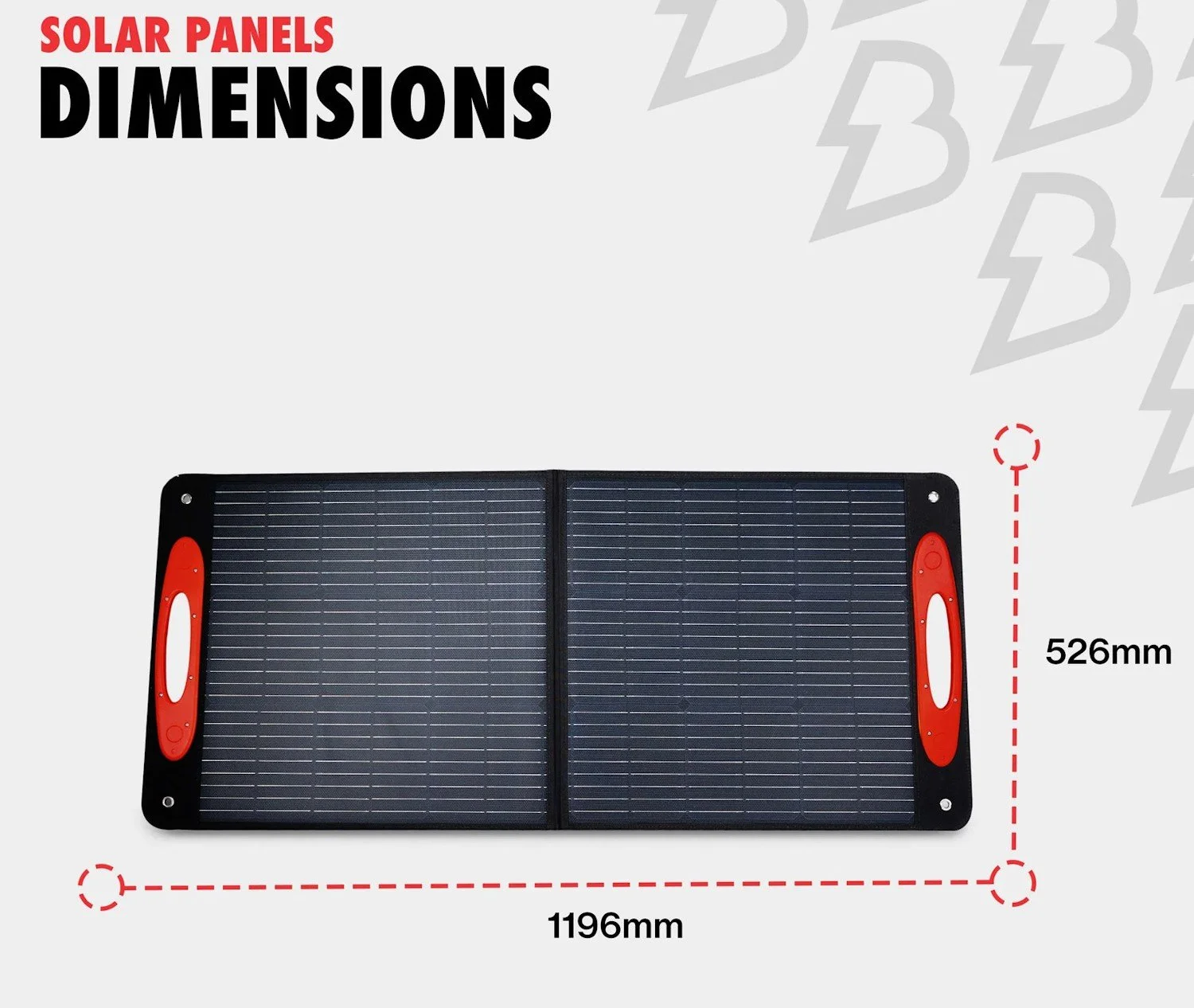 Портативна сонячна панель Bimson Power BP100WSP 100 Вт  USB-C / USB-A  (монокристалічна), фото №4