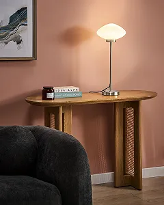 Настільна лампа Beliani Sibun Металева Срібляста 62 см synthetic.ua - Фото 1